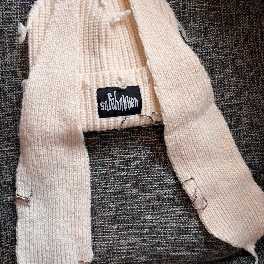 Safe Haven Cream Knit Beanie